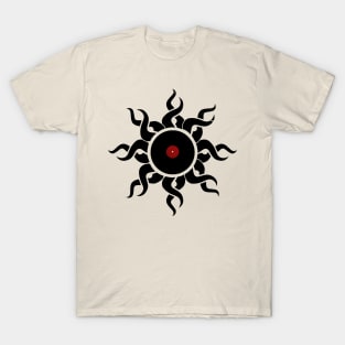 Vinyl Record Tribal Design T-Shirt